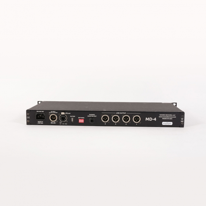 SOUND DEVICES MD4 Interface rackable 4 in micro DANTE