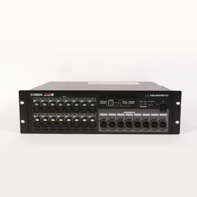 YAMAHA RIO1608D Interface rackable 16 in / 8 out analogique DANTE 