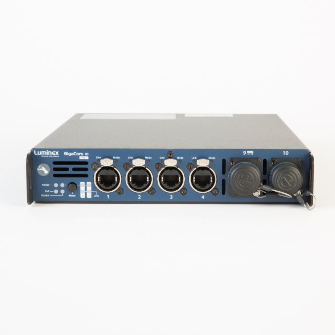 LUMINEX GIGACORE10-POE Switch ethernet 8 ports RJ45 2 ports DUO MONOMODE NEUTRIK