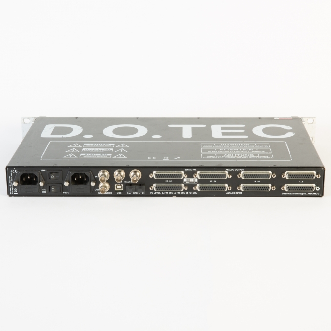 DOTEC ANDIAMO 2 Convertisseur 32 canaux MADI/ANALOG coaxial / optique 24dBu 