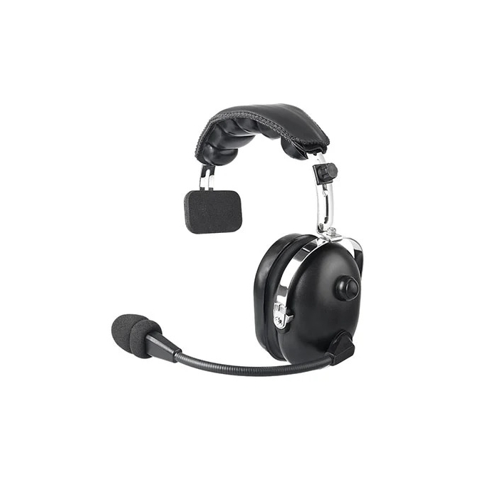 One-ear two way radio heavy duty headset