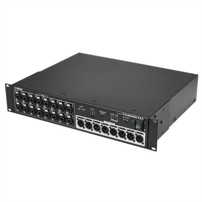 16 in / 8 out analog rackable DANTE interface
