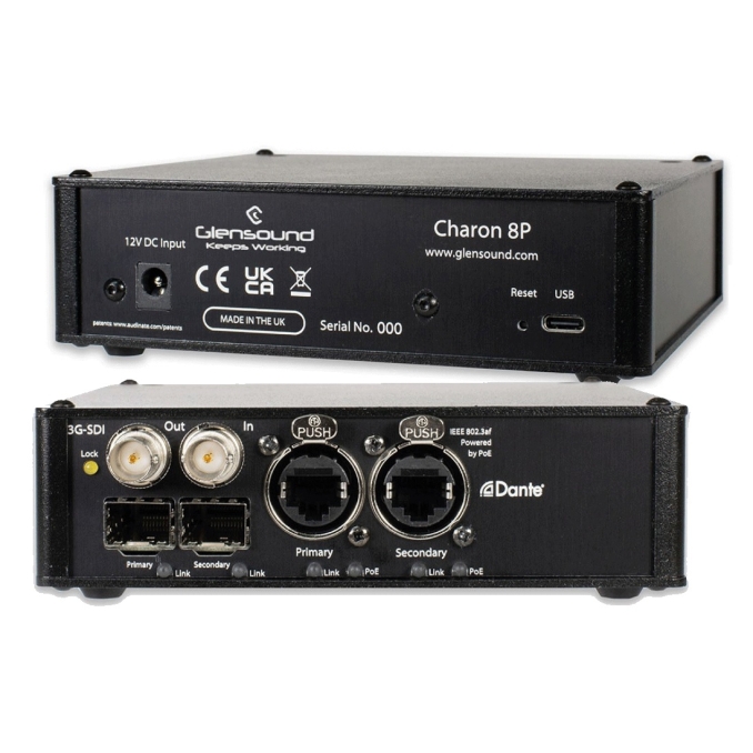 Portable 8 Channel Dante/SDI embedder de-embedder